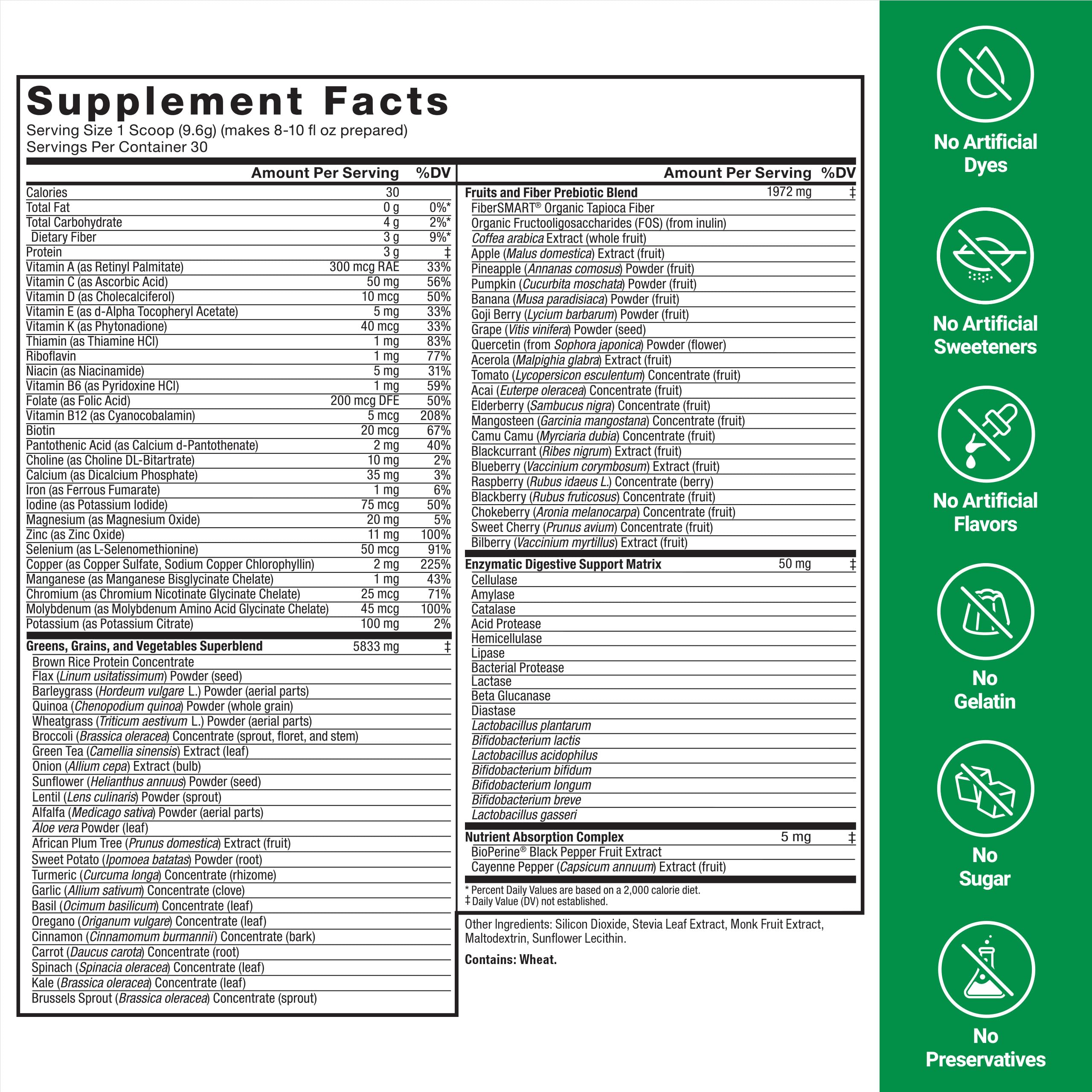 Force Factor Smarter Greens suited for active adults seeking daily wellness