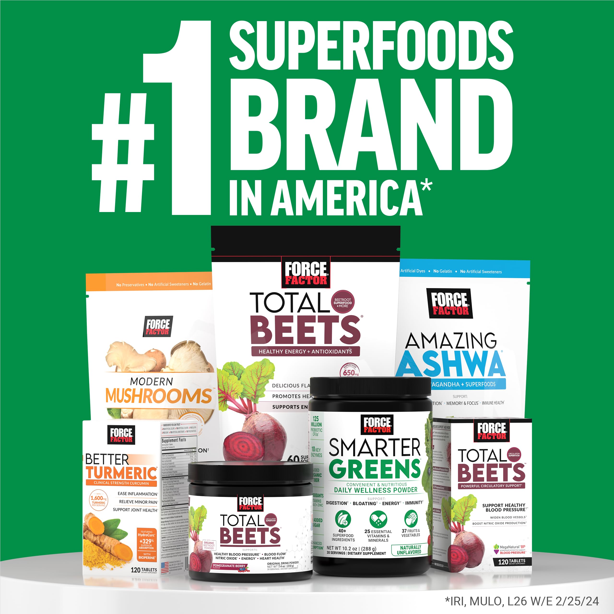Force Factor Smarter Greens morning routine shot shows quick nutrition before workouts.