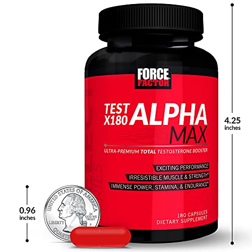 Force Factor Test X180 Alpha Max packaging open showing two-pack