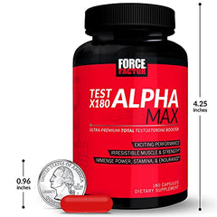 Force Factor Test X180 Alpha Max packaging open showing two-pack