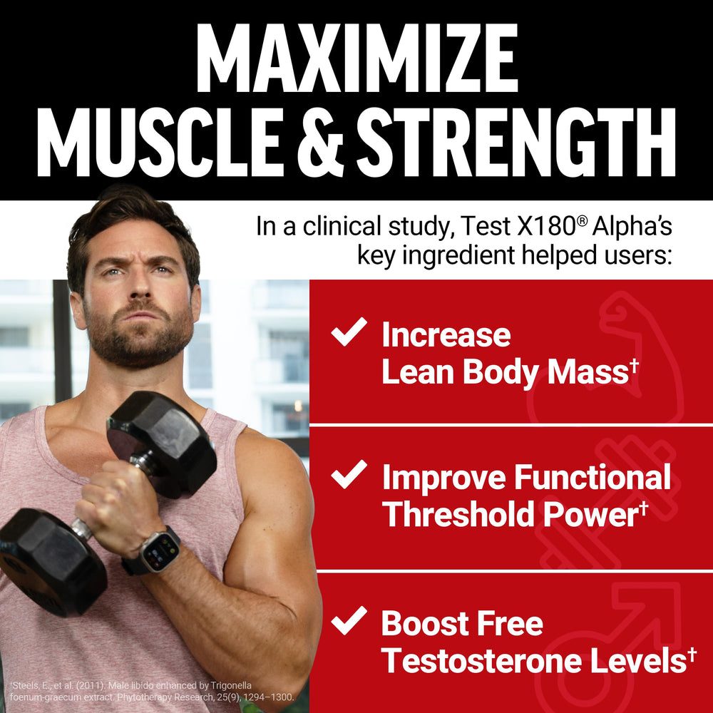 Force Factor Test X180 Alpha 3-pack, convenient for ongoing use