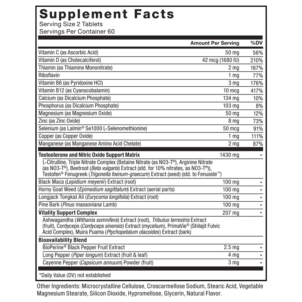 Force Factor Test X180 Alpha V2 pills in hand signaling on-the-go performance support