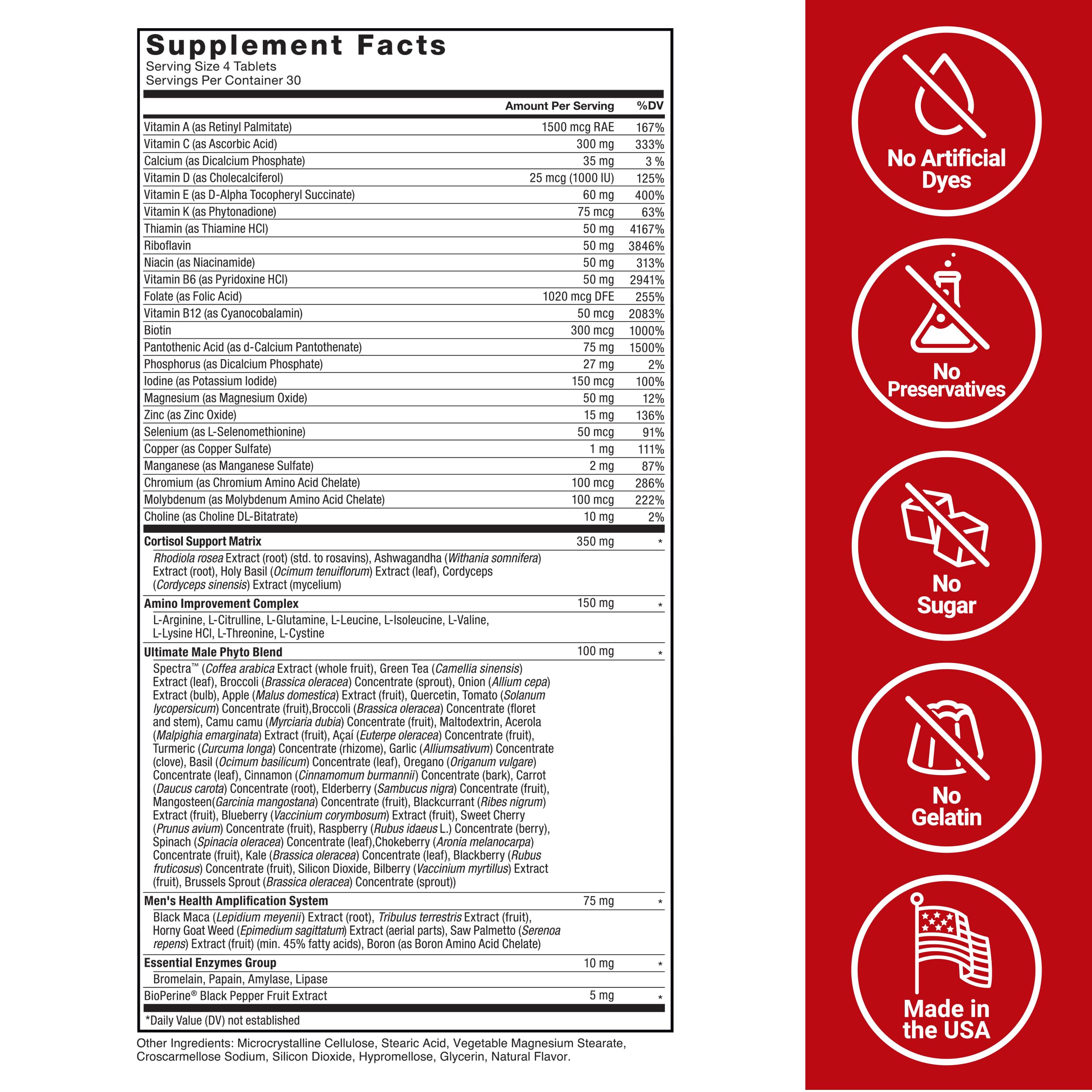 Amino acids in Test X180: glutamine and leucine for recovery support.