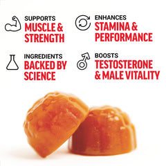 Force Factor Test X180 gummies being poured for quick daily support.