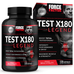 Force Factor Test X180 Legend bottle front view for everyday vitality