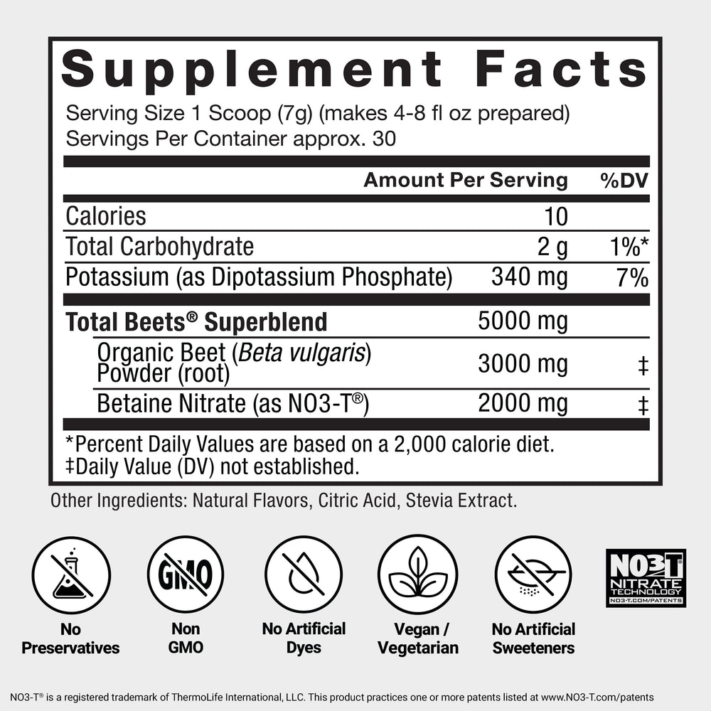 Force Factor Total Beets athlete pre-workout setup suggesting endurance potential.