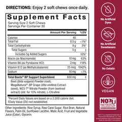 Total Beets chews in hand demonstrate portability and on-the-go support.