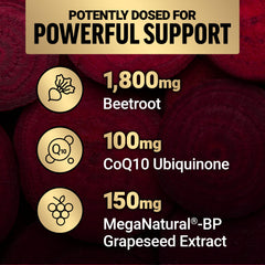 Force Factor Total Beets CoQ10 capsule focus signals stimulant-free energy support.