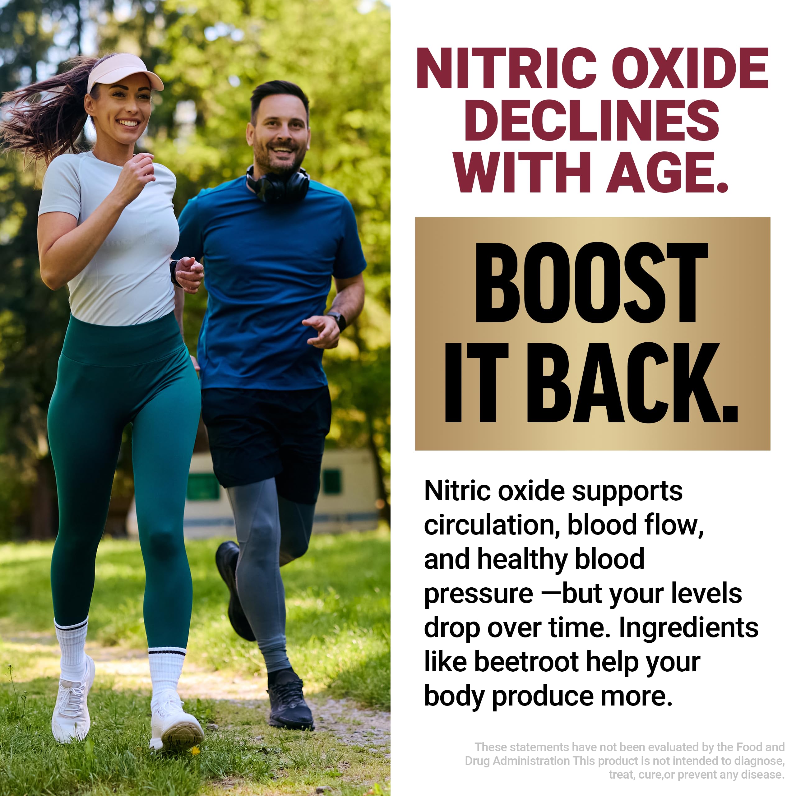 Force Factor Total Beets energy-boost image suggests steady, non-stimulant energy.