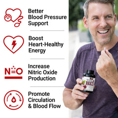 Total Beets ingredients label highlights organic beet root powder and hawthorn