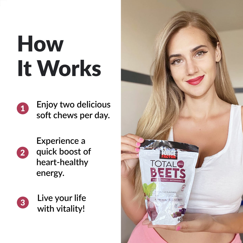 Force Factor Total Beets beetroot powder visual highlight