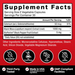 Force Factor USA-made facility seal reflects quality and safety.