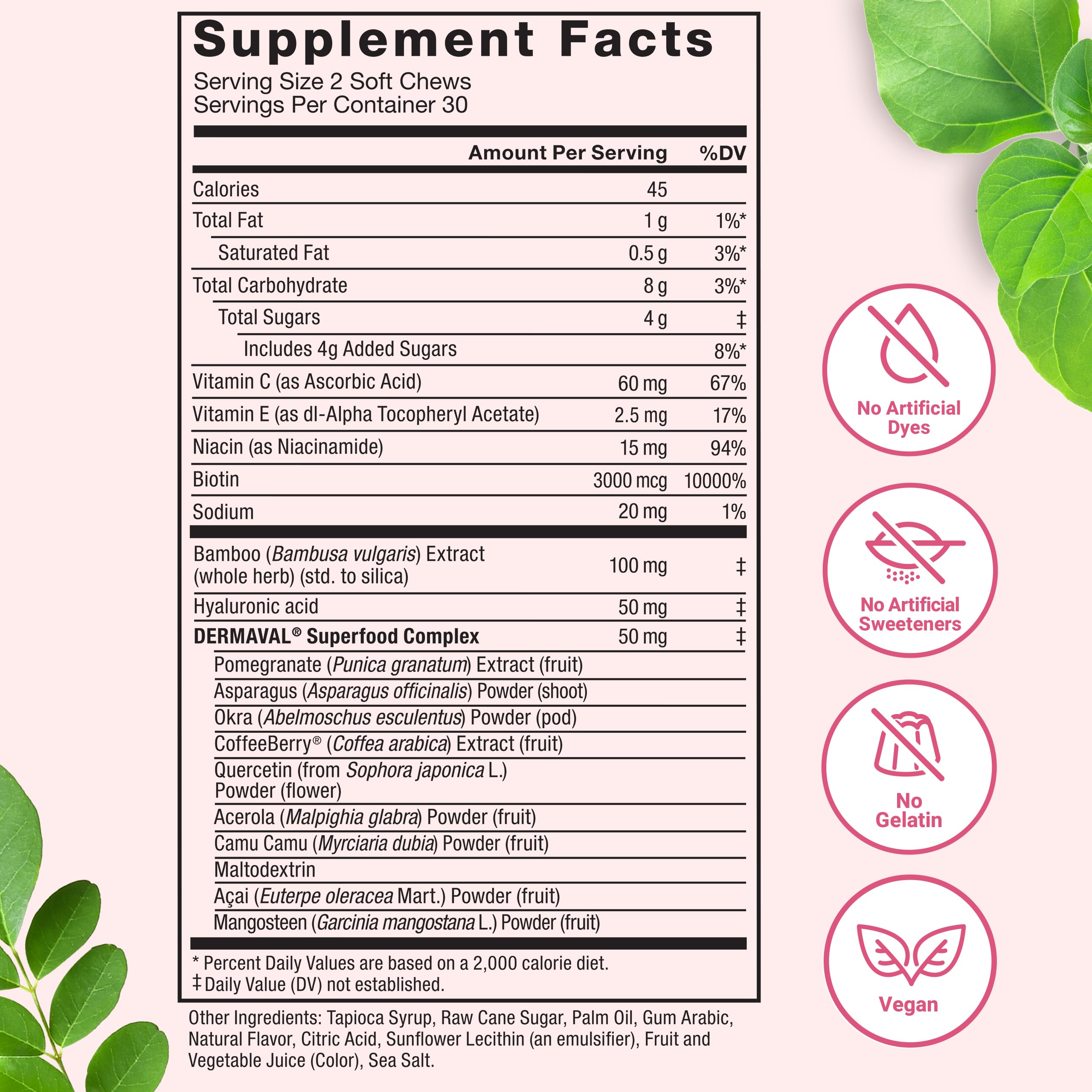 Force Factor vegan-friendly formula illustration with plant-based ingredients