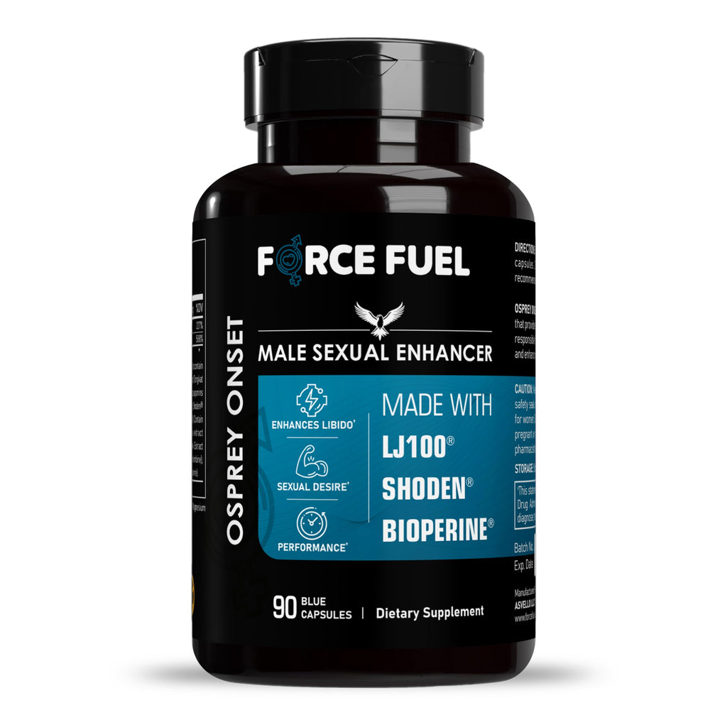 Force Fuel sex pills bottle front view highlighting premium packaging and potential vitality support.