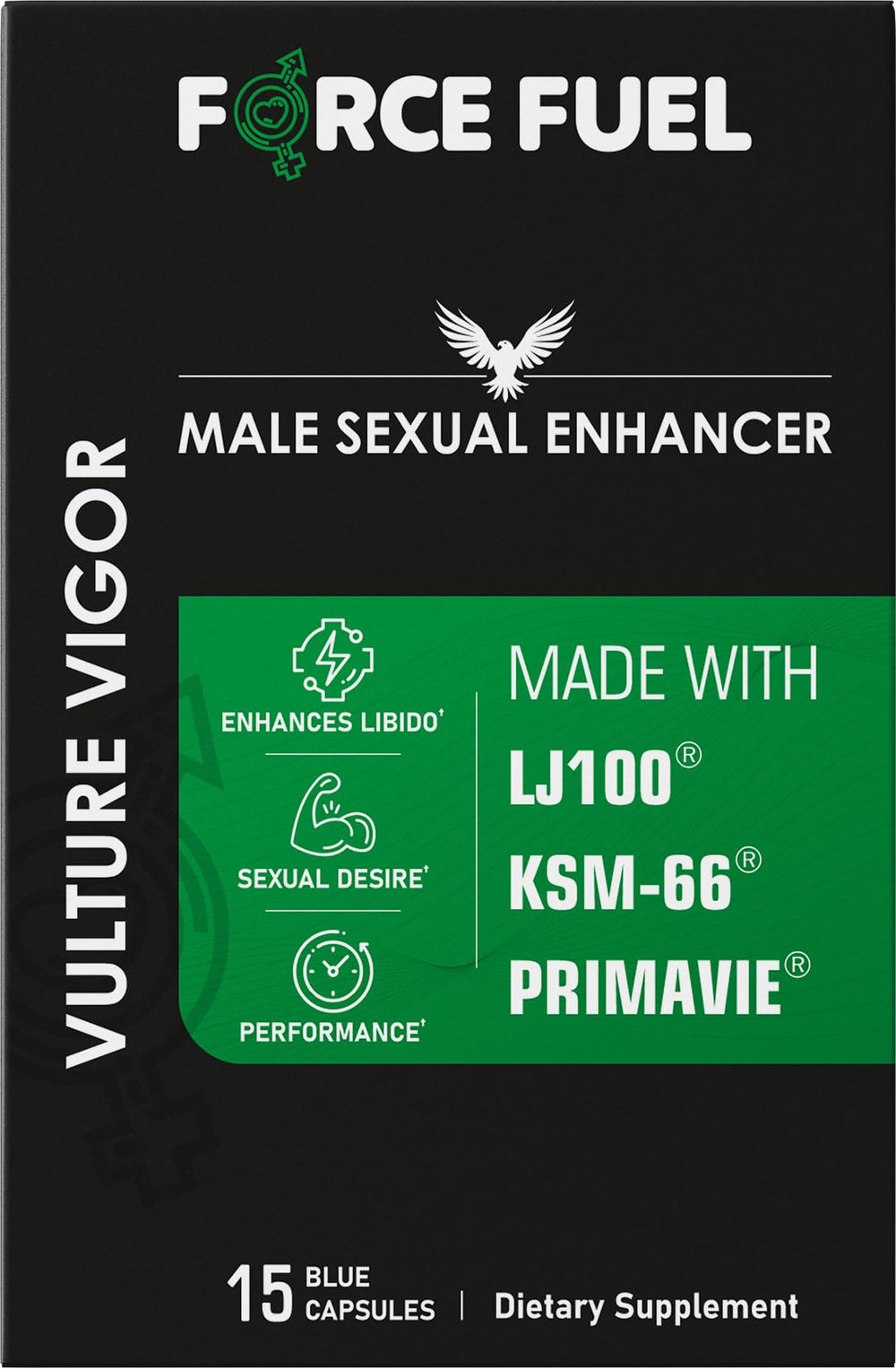 FORCE FUEL Vulture Vigor bottle for easy daily use supporting energy and focus.