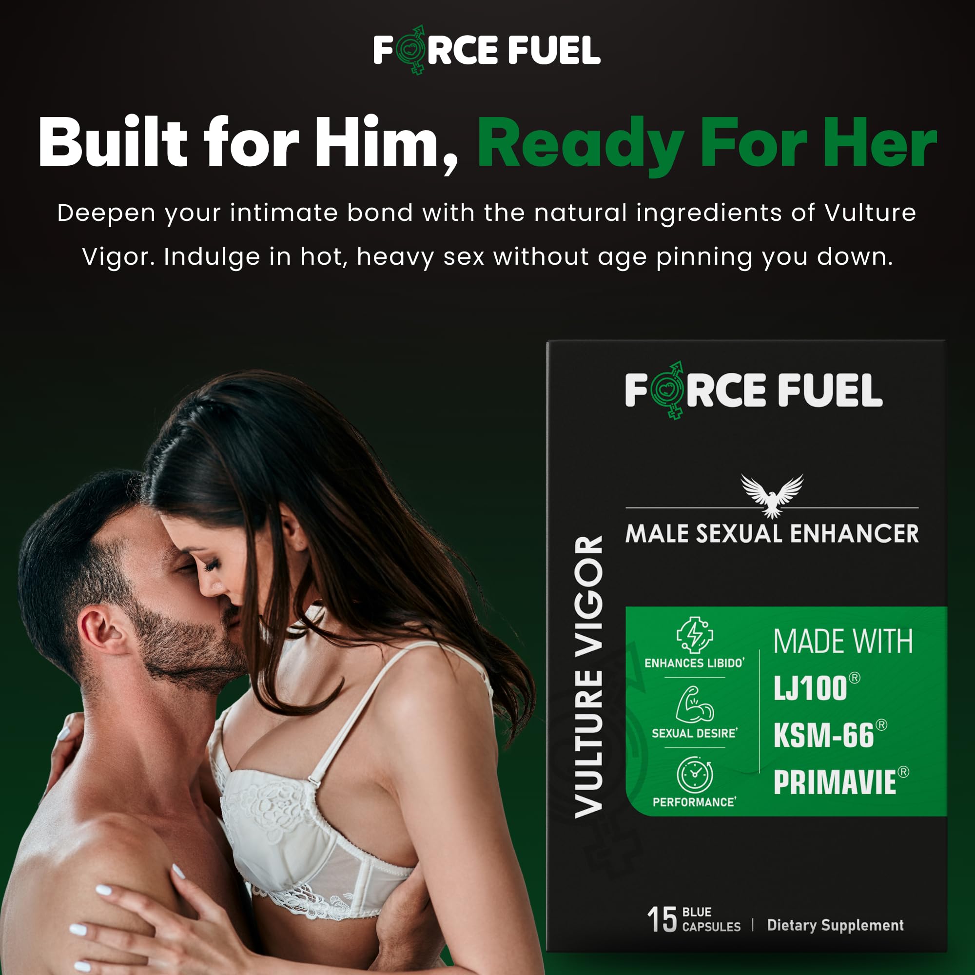 FORCE FUEL Vulture Vigor primavie shilajit for vitality support.