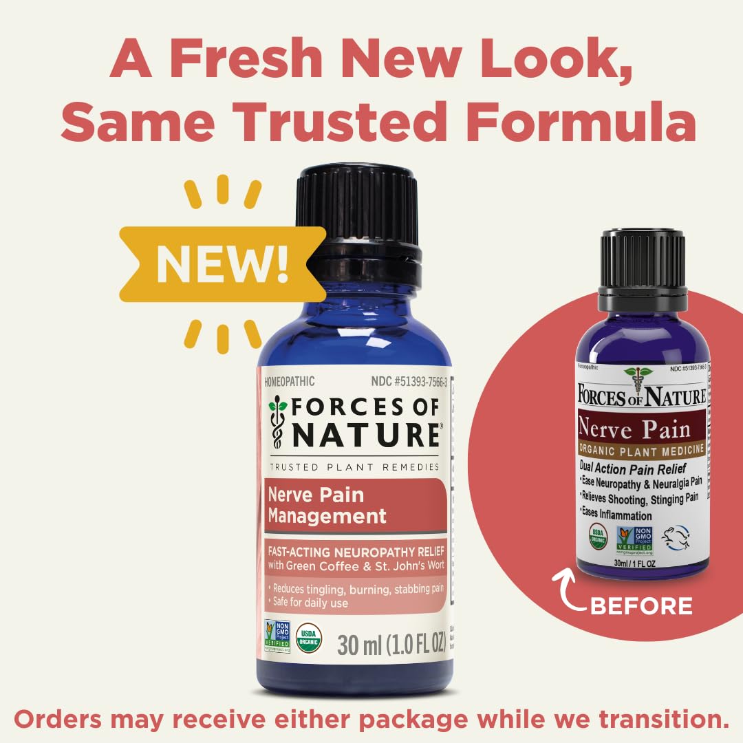 Forces of Nature user applying topical nerve pain relief to affected area