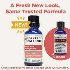 Forces of Nature user applying topical nerve pain relief to affected area