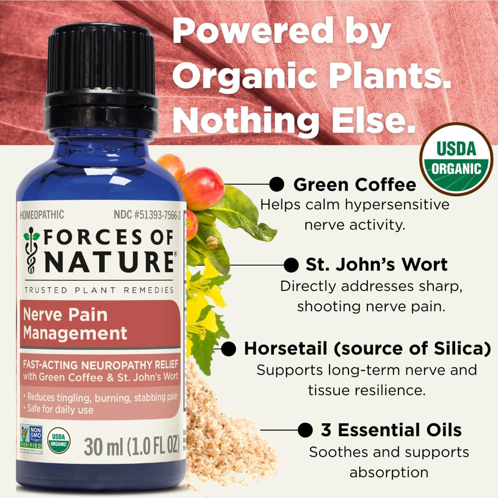 Forces of Nature product label highlighting USDA Organic certification