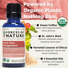 Forces of Nature product label highlighting USDA Organic certification