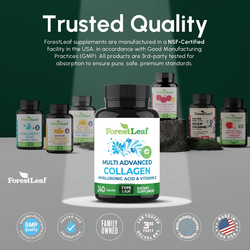 ForestLeaf absorption-tested seal reassures digestion and effectiveness.
