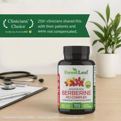 ForestLeaf Berberine beside bitter melon and gymnema illustrating botanical synergy