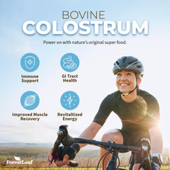 ForestLeaf Colostrum Powder kosher-certified badge on packaging
