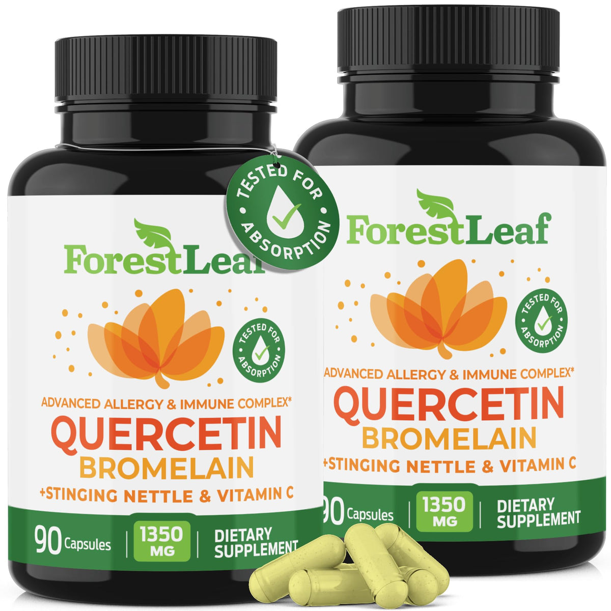 ForestLeaf Quercetin bottle front for everyday wellness support
