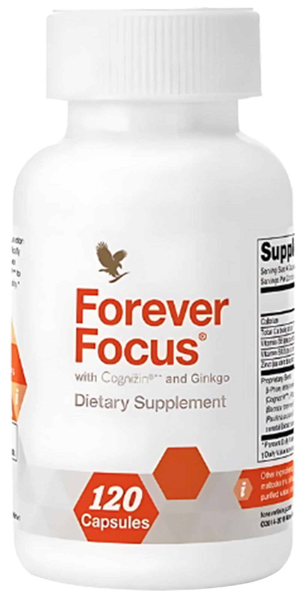 Forever Focus bottle front signaling improved mental clarity for daily tasks