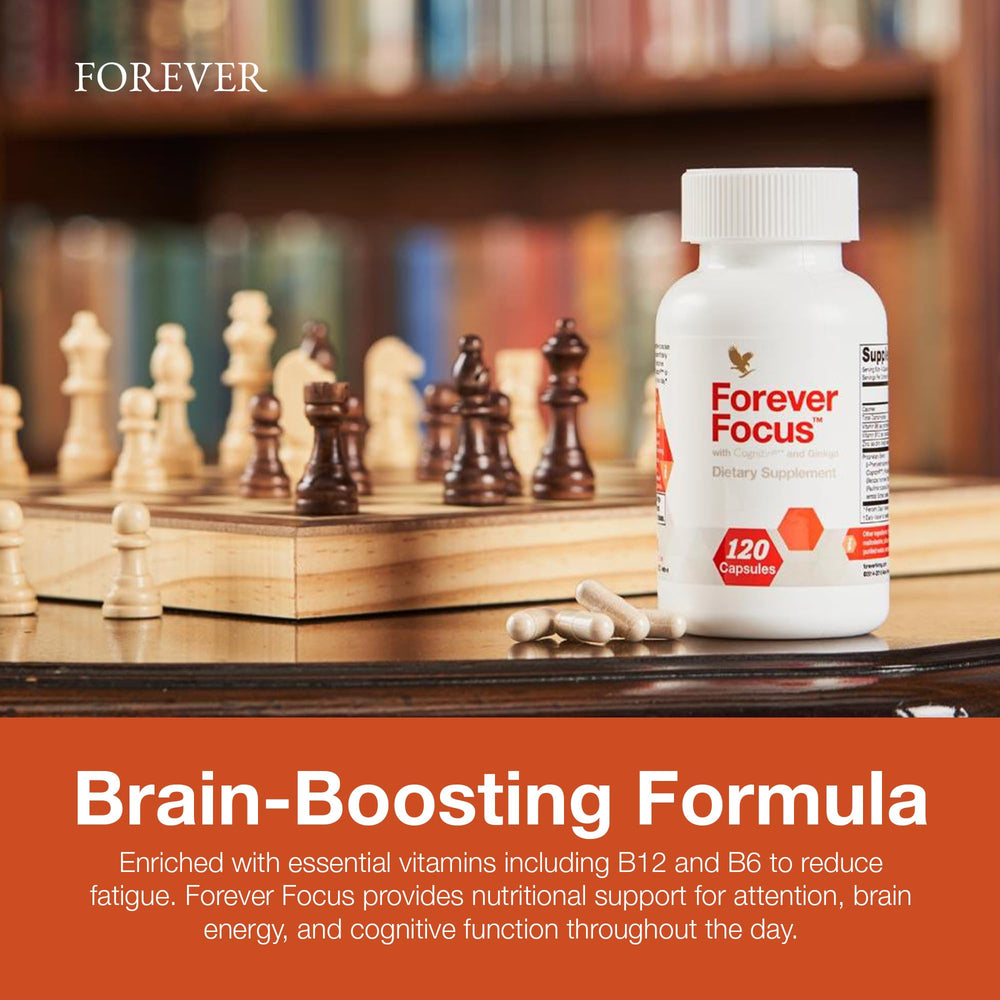 Forever Focus with a student studying setup supporting concentration