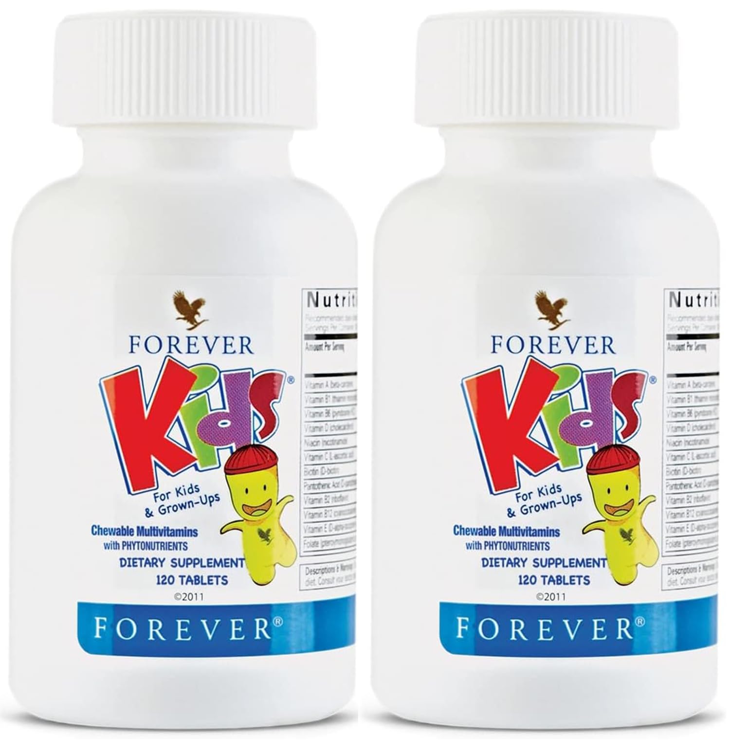 Forever Living Kids grape multivitamin bottle front showing kid-friendly nutrition