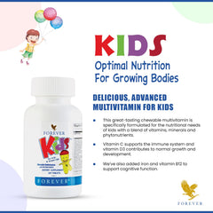 Forever Kids grape flavor chewables inviting daily routine with tasty taste