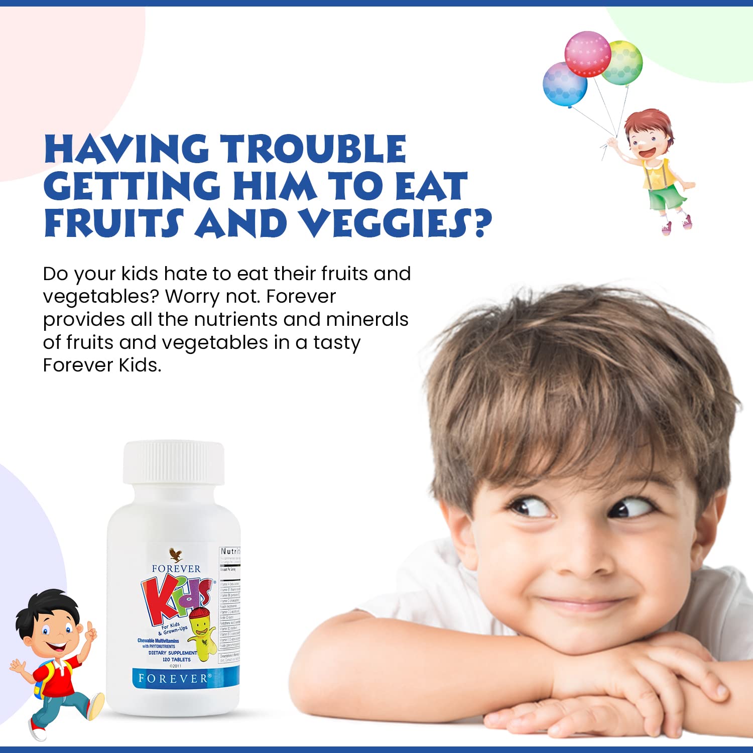 Two-bottle Forever Kids pack highlighting convenient two-pack packaging