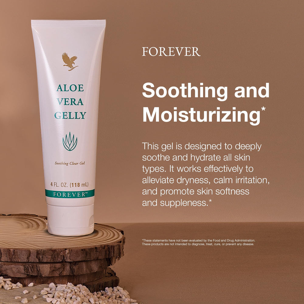 Forever Living Aloe Vera Gelly applied on arm for moisturization