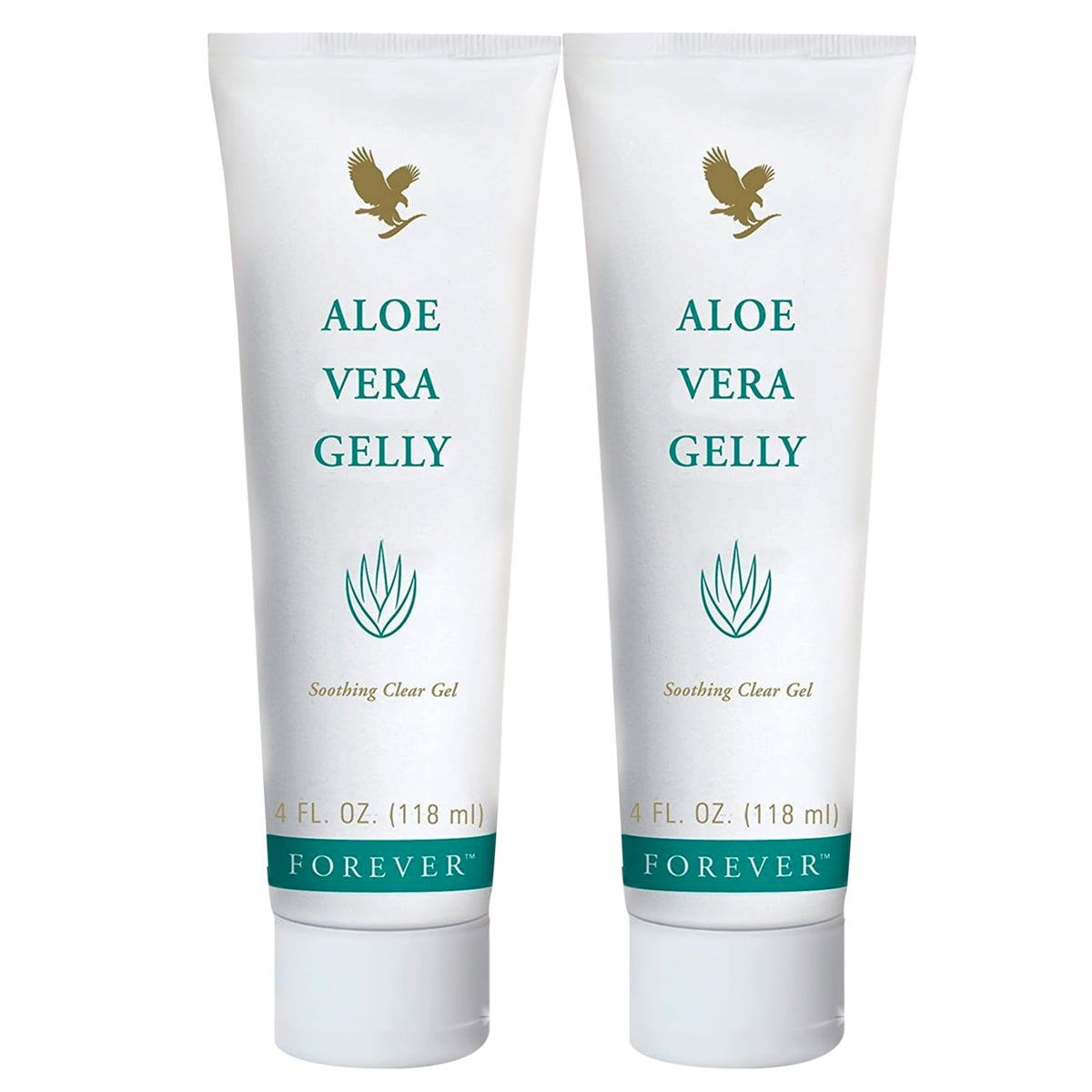 Forever Living Aloe Vera Gelly bottle front view for quick skin hydration
