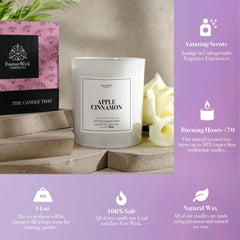ForeverWick 14oz candle on mantel demonstrates long burn time.