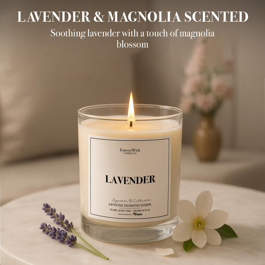 ForeverWick diamond inside candle reveals a real diamond surprise