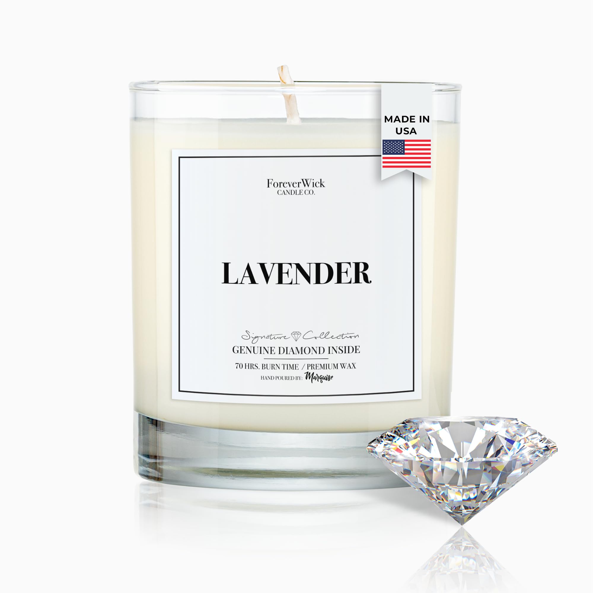 ForeverWick Lavender & Magnolia candle jar creates a calming room ambiance