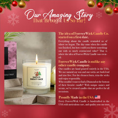 Winter living-room scene with evergreen aroma enhances cozy holiday ambiance.