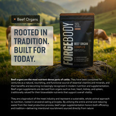 FORGEMEN non-GMO label and transparent formula information for FORGEBODY