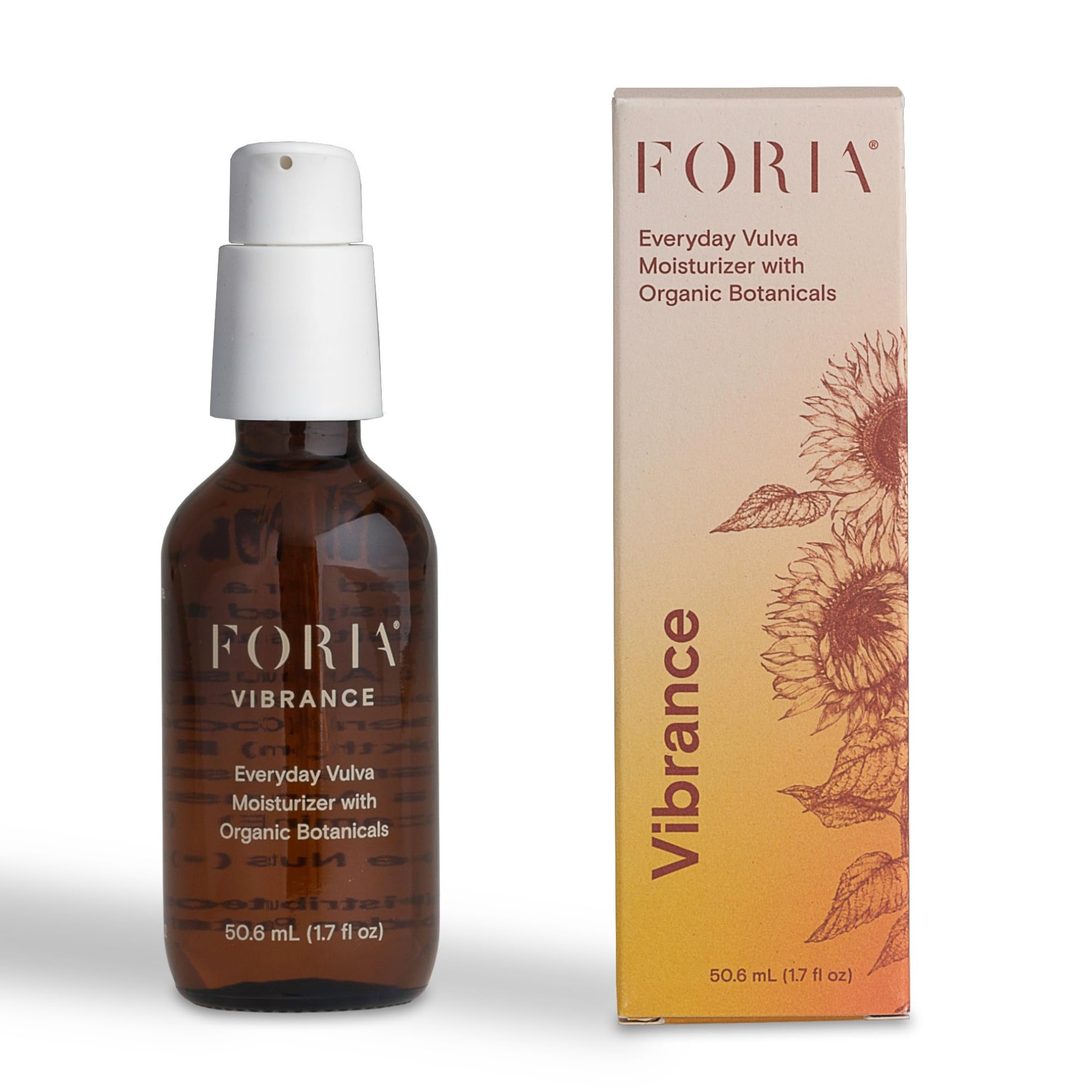 FORIA Everyday Vulva Moisturizer bottle with pump for easy daily hydration