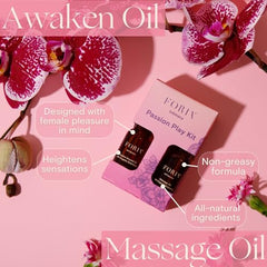 Foria Passion Play Kit travel case—compact, travel-friendly packaging for on-the-go use.