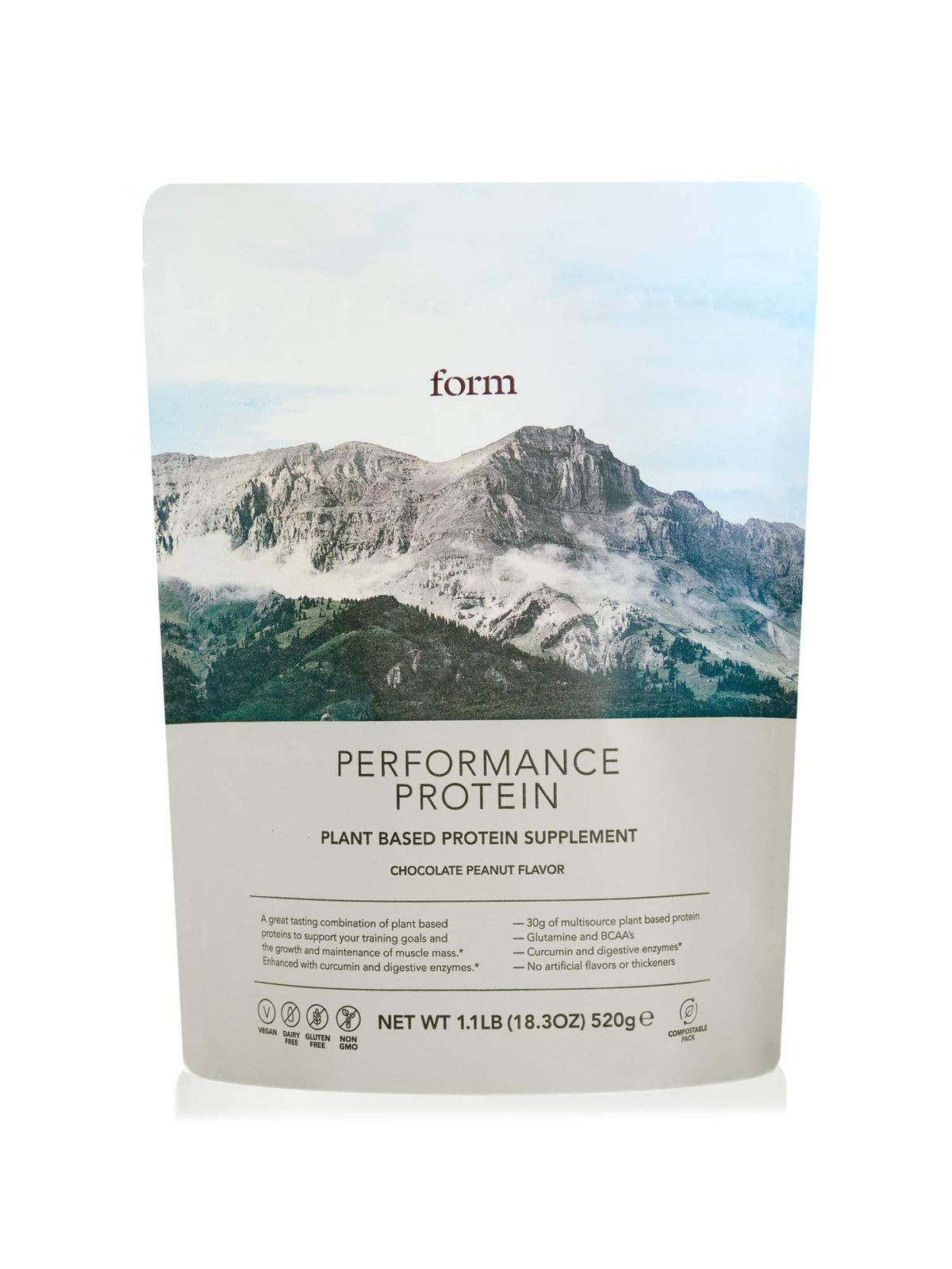 Form Performance Protein bottle closed for on-the-go use