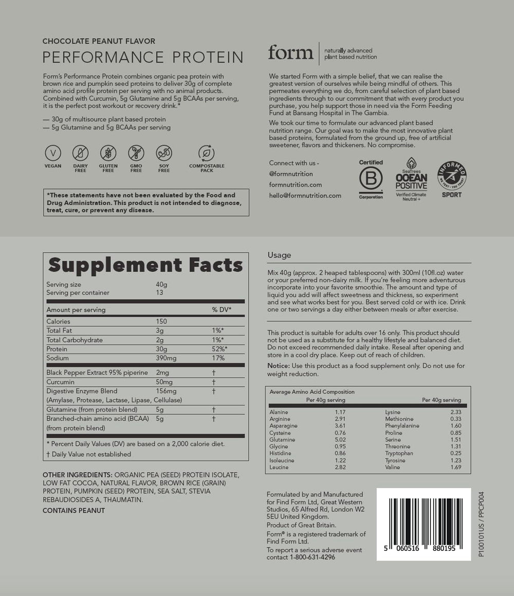 Form Performance Protein post-workout scene in gym setting