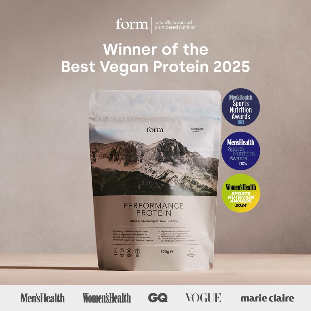 Form Performance Protein tiramisu mixed with water offers a convenient post-workout shake
