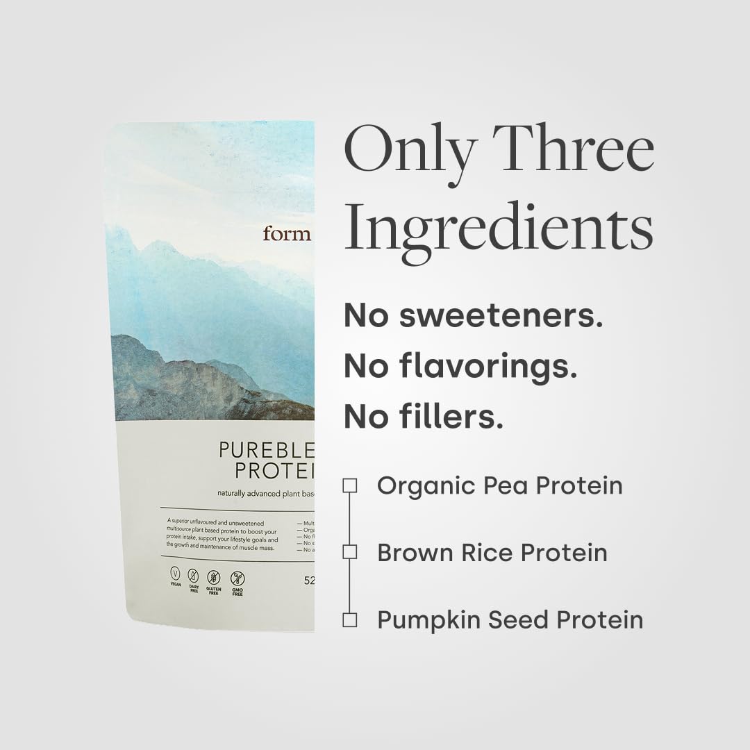 Form Pureblend Protein baking dish ready for protein-enriched dessert