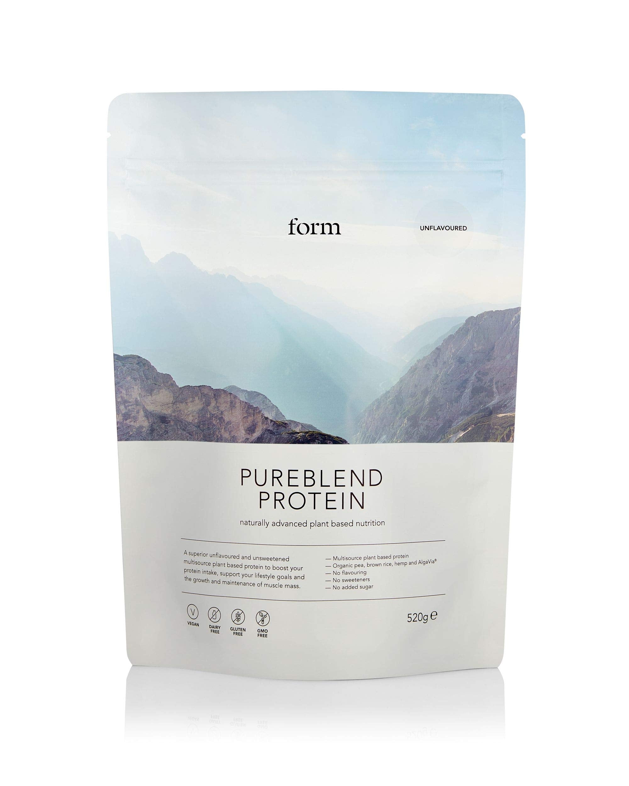 Form Pureblend Protein bottle with unsweetened powder for smoothies