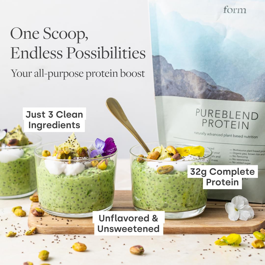 Form Pureblend Protein shake in glass shows versatile use in recipes