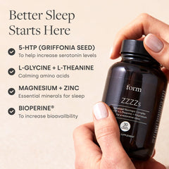 Form ZZZZs nighttime routine scene for winding down before bed