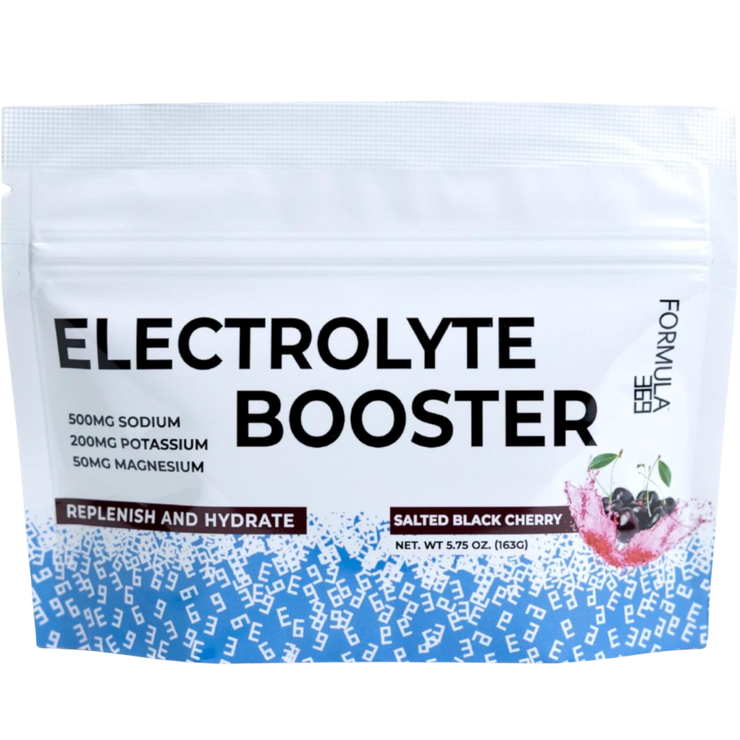 Formula 369 Electrolyte Booster bottle in black cherry flavor ready for hydration.